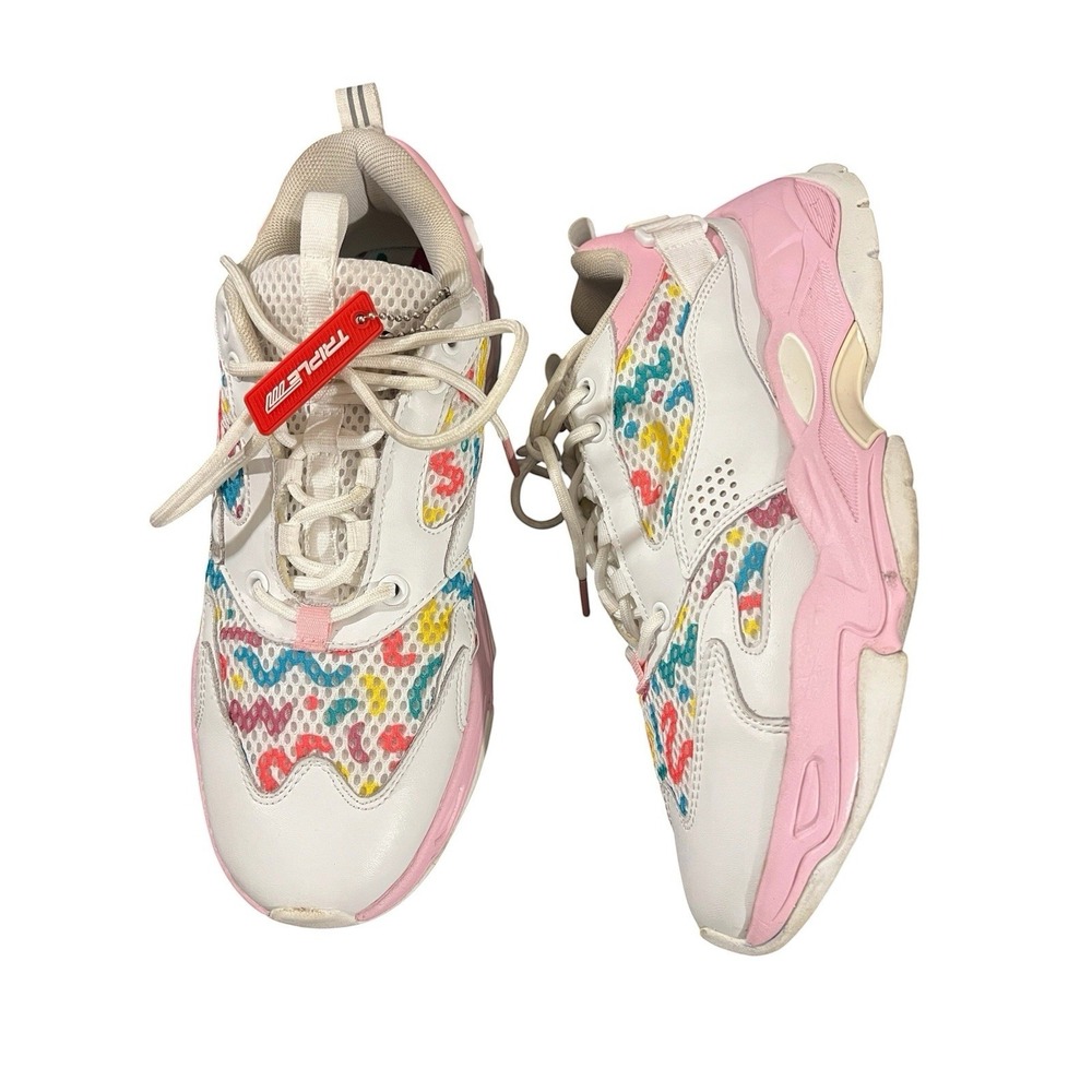 Triple 7 Women "Cotton Candy" Athletic Sneakers Size 8